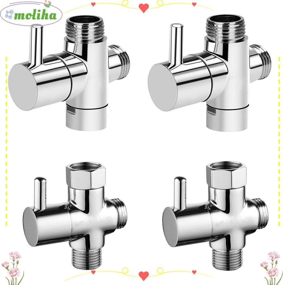 Moliha Diverter วาล์ว ABS G 1/2 Hand Held Showerhead อุปกรณ์ห้องน้ําหัวฝักบัววาล์ว Diverter 3 Way Water Separator