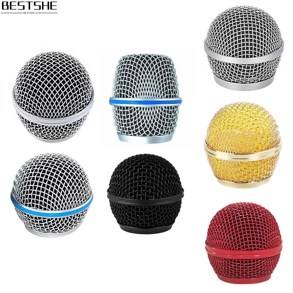 {bestshe}Enhance Your Mic's Performance with a Steel Replacement Mesh Head For Shure Beta