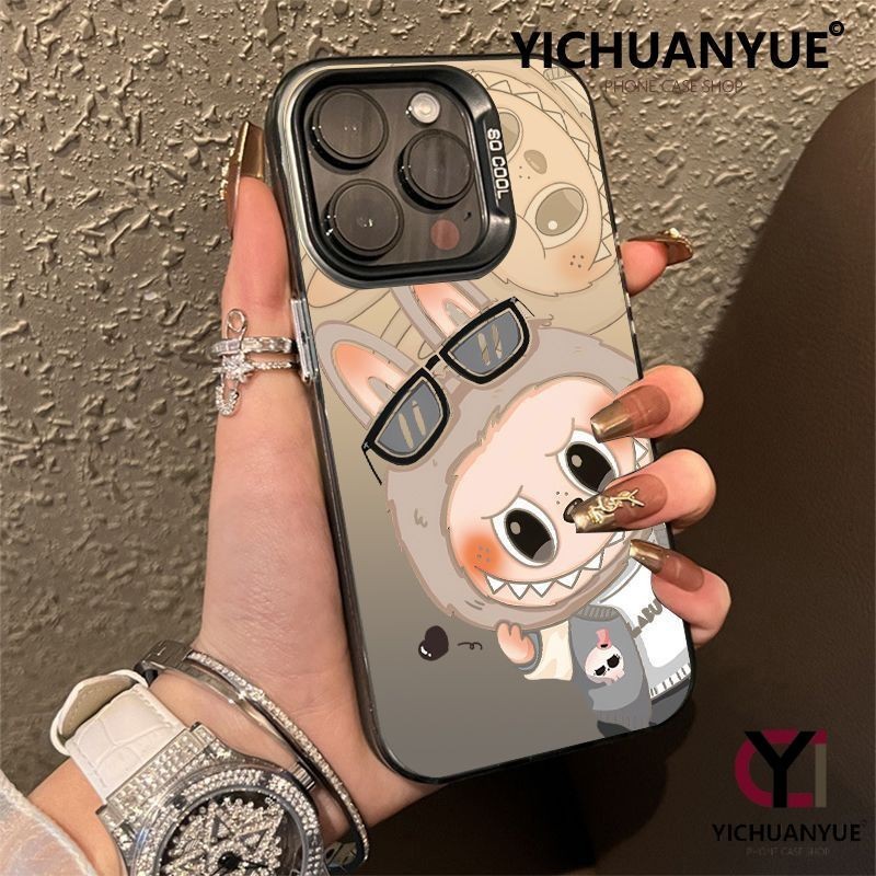 ใช้ได้กับ iPhone 13 12 14 11 15 Pro Max 14 15 16 7 8 Plus XSMAX XR เคสโทรศัพท์กันกระแทกโฮโลแกรมซิลิโคนแข็งการ์ตูนน่ารัก