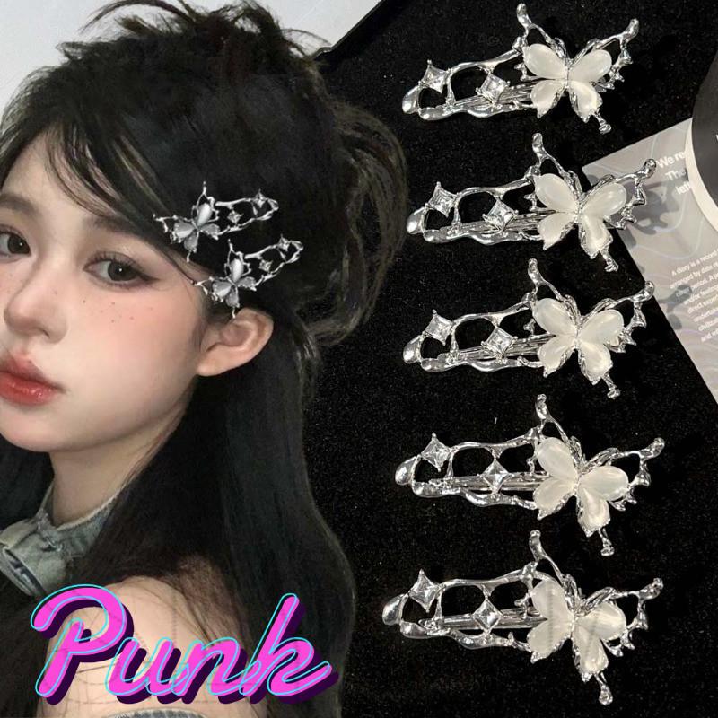 แมวตาหินเรียบคลิป-สําหรับสาวพรรค,ออกเดทผ้าโพกศีรษะ-โลหะผีเสื้อกิ๊บ-ประณีต,หวานเย็น,แฟชั่น-เงินผิดปกติกิ๊บ-อุปกรณ์ผมผู้หญิง