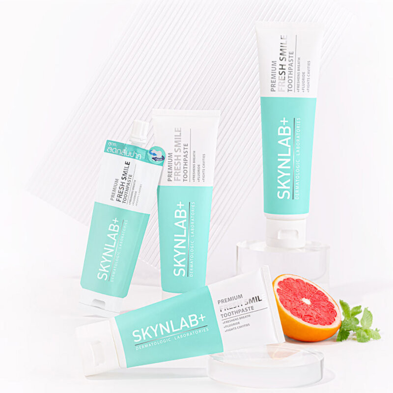 Skynlab Toothpaste สกินแล็บ ยาสีฟัน 160g (Fresh Smile/Mouthwash/Organic) ราคา ถูกที่สุด ดีลบีเคเค แกลเลอรีภาพที่ 6