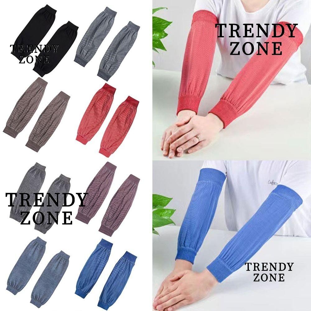 Trendyzone แขน Sleevesss, Summer Cooling UV Protection Arm Cover, Sunscreen Sleeves Work Sleeves Running Labor Protection Sleeves Men Women