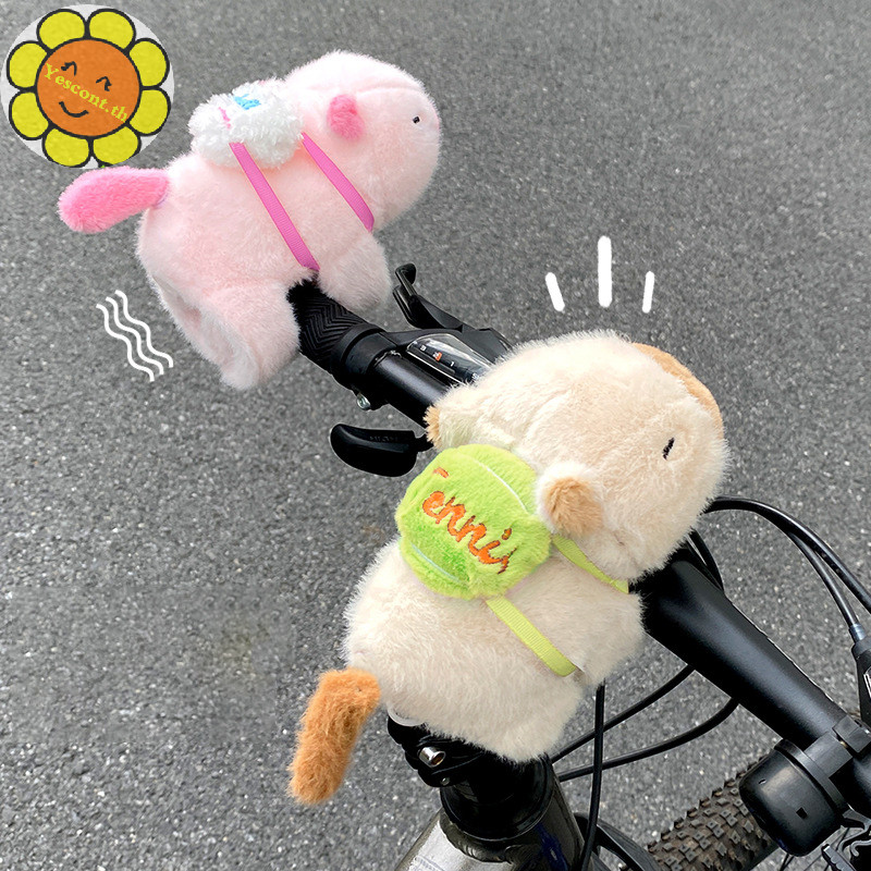 Yescont Capybara Clap วงกลมของเล่น Slap Snap Wrap สายรัดข้อมือสร้อยข้อมือ Fluffty ตุ๊กตาสัตว์ Capybara ตุ๊กตามือแหวนสนุกวงกลมของขวัญ TH