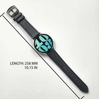 20 มม.22 มม.Quick Release สายหนังสําหรับ Samsung Galaxy Watch 6 5 4 40 มม.44 มม.เกียร์ Vintage สร้อยข้อมือสําหรับ Xiaomi Redmi นาฬิกา 3 Lite/Active