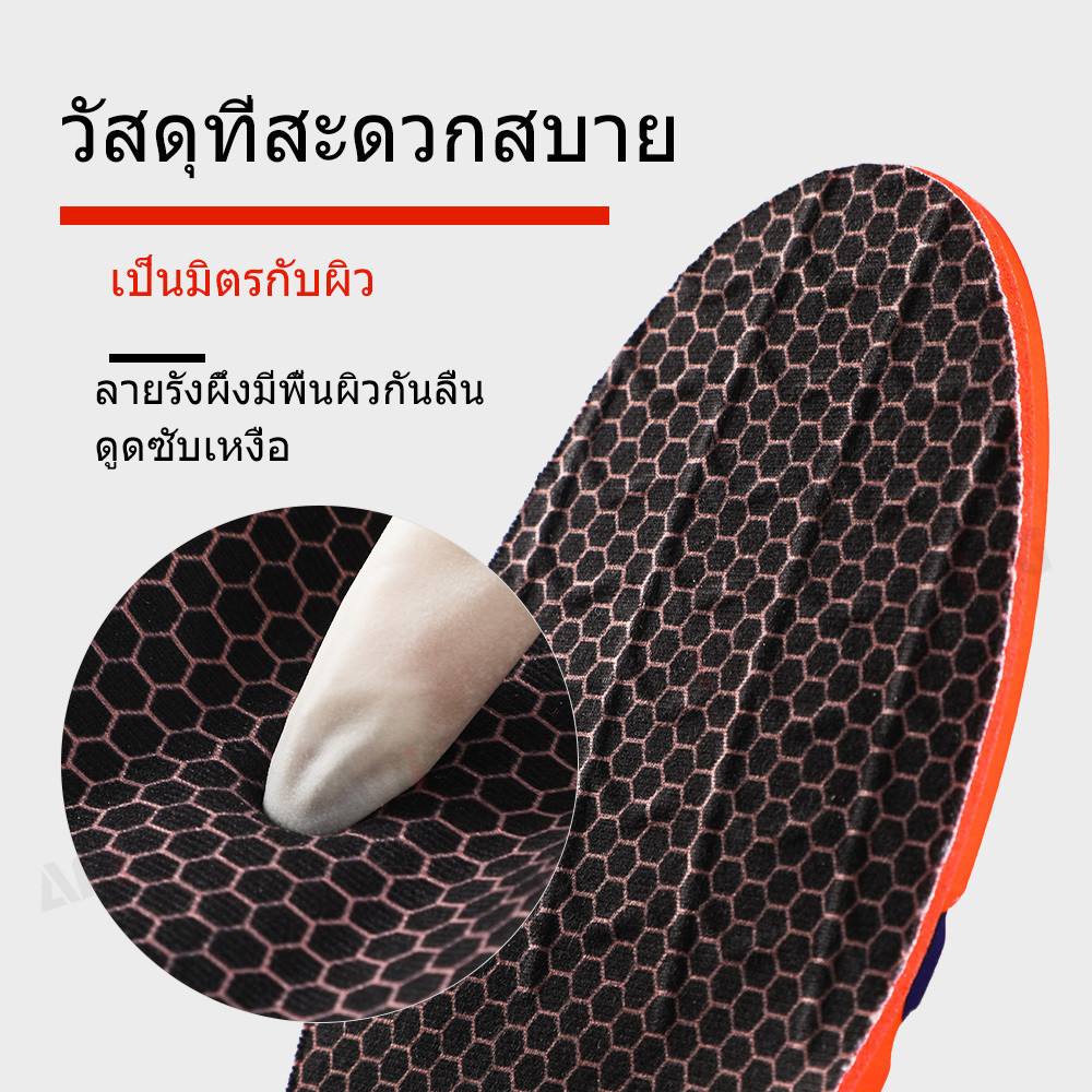 Poron แผ่นรองฝ่าเท้าแบบแบนดูดซับแรงกระแทกบรรเทาอาการปวดส้นเท้ากันกระแทกสำหรับผู้ชายและผู้หญิง 1 คู่