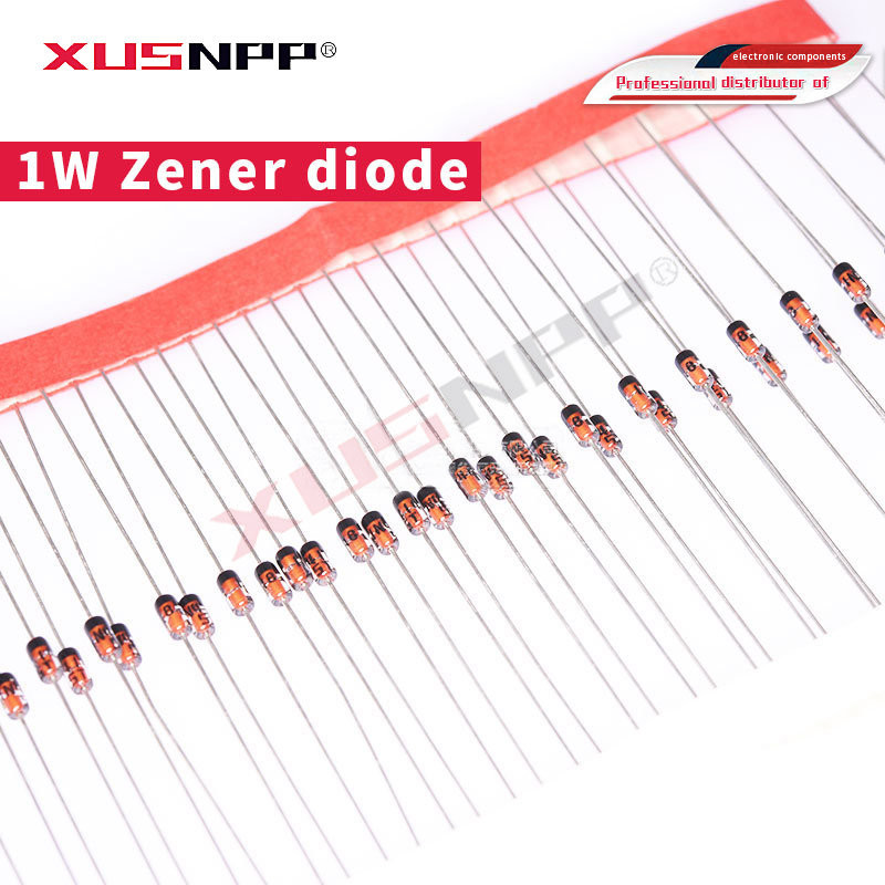 100pcs 1W Zener ไดโอด DO-41 16V 18V 20V 22V 24V 27V 30V 33V 36V 39V 43V 47V 51V 56V 68V 75V 1N4746A 