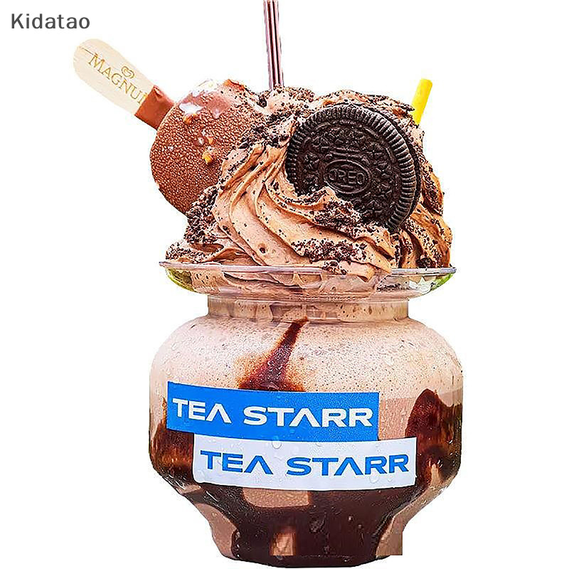 Kidatao 500ml Sauerkraut Jar PET Storage Jar ชานมถ้วยดื่มขวดแบบพกพาใหม่