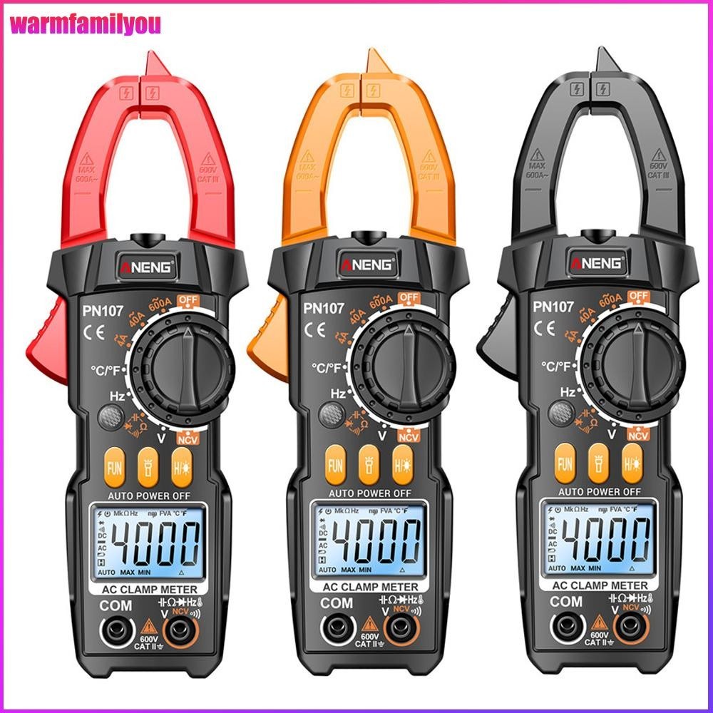 warmfamilyou Digital AC Handheld Clamp Meter มัลติมิเตอร์ Ohm Amp Volt Volt Volt Volt Volt Volt Volt