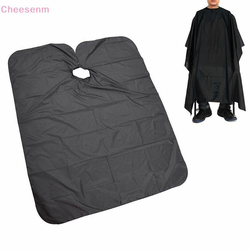 Cheenm ผู้ใหญ่ Hairdressing Cape Gown ร้านทําผมฝาครอบกรูมมิ่งผ้ากันเปื้อน Unisex สีดําเสื้อคลุม TH