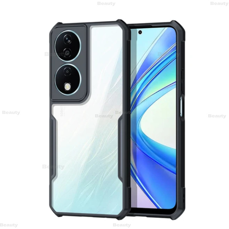 Honer X7b 4G กรณีอะคริลิคใสกันกระแทกปกหลังสําหรับ HonorX7b Honor X7b X7A X 7b X7 b 4G 5G TPU Soft Ed