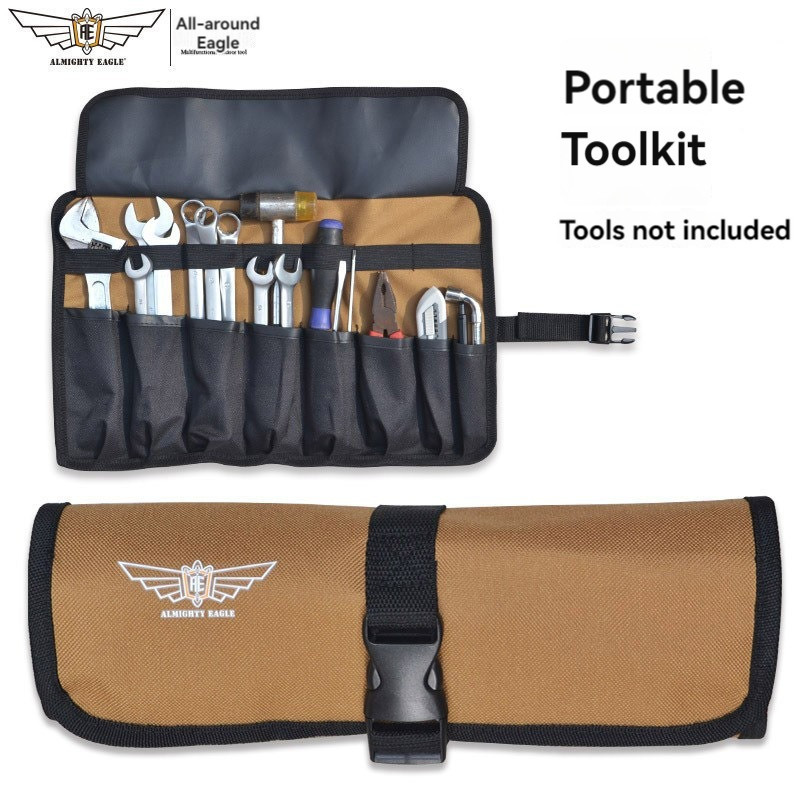 Oxford ผ้าม้วนแบบพกพากระเป๋าประแจเครื่องมือพับ Spanner ค้อน Camping กระเป๋าเครื่องมือเก็บกระเป๋า Toolkit