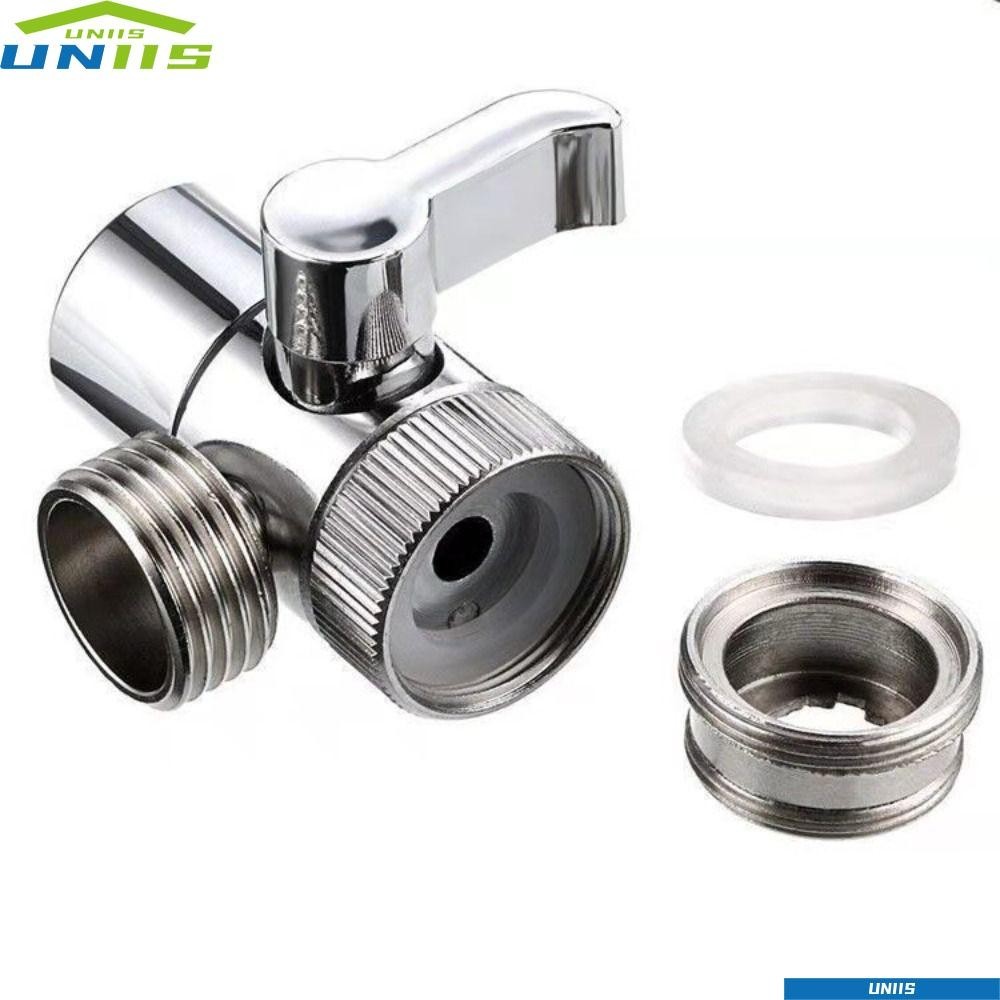 Uniis Faucet Valve Diverter, Diverter Valve Sink Splitter Faucet Adapter, สังกะสีอัลลอยด์อเนกประสงค์