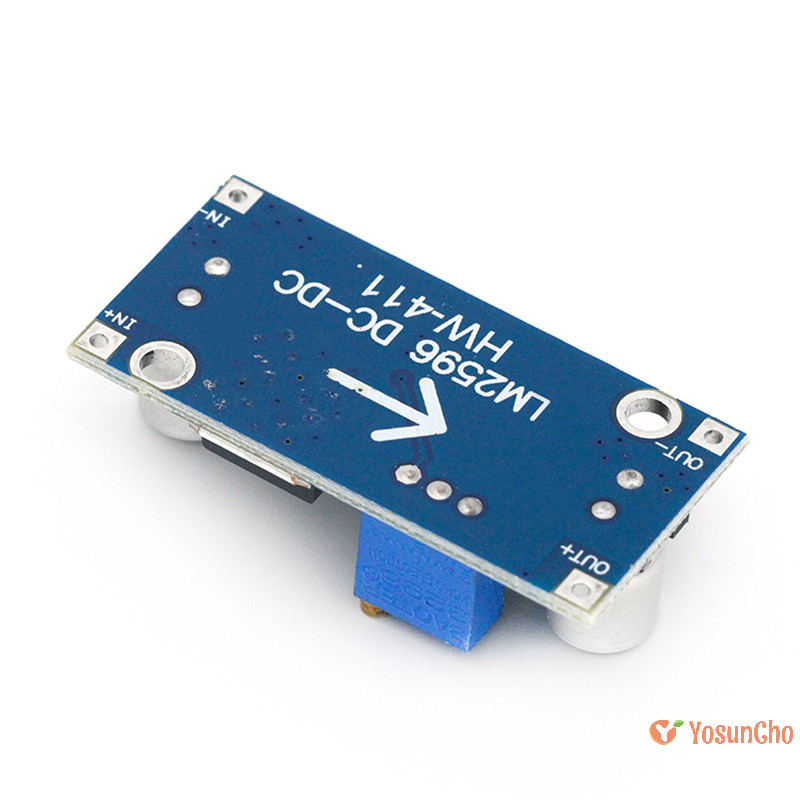 Yosuncho] 3A โมดูลสเต็ปดาวน์แบบปรับได้ DC-DC Buck Converter โมดูลจ่ายไฟแบบปรับได้แหล่งจ่ายไฟ Buck Converter โมดูล 24V ถึง 12V 5V 3V ใหม่