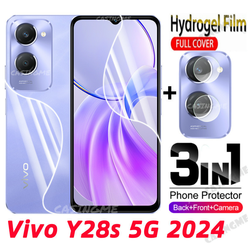 Vivo Y28s 5G 2024 ด้านหน้าด้านหลังคลุมทั้งหมดป้องกันฟิล์มHydrogelสําหรับVivo Y28s Y28 Y18 VivoY28S S
