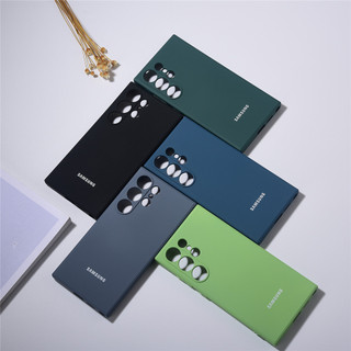 Capa สําหรับ Samsung S24 Ultra กรณีซิลิโคนเหลวโทรศัพท์ปกหลังสําหรับ Galaxy S23 S22 FE Plus A55 A35 34 54 15 5G ป้องกัน Coque