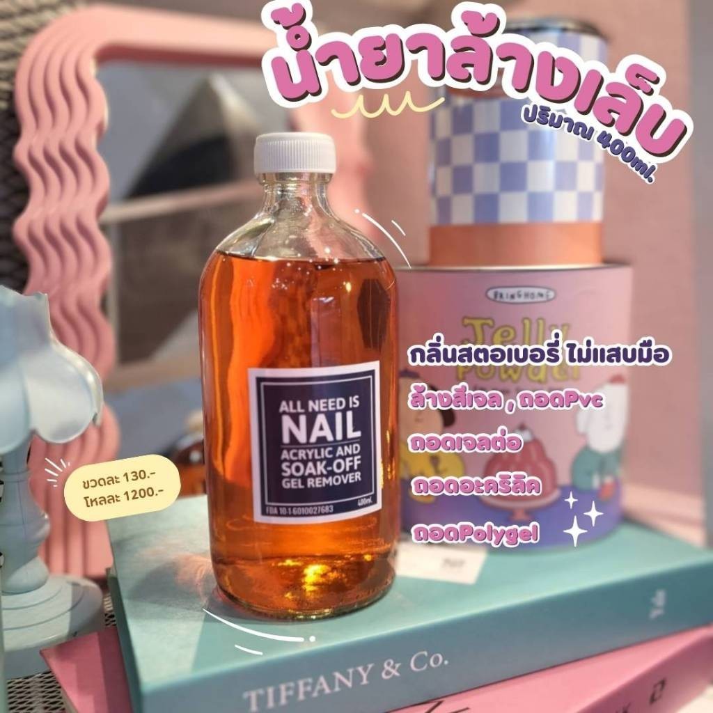 REMOVER ALL NEED IS NAIL น้ำยาถอดสีเจล น้ำยาล้างเล็บ​ น้ำยาล้างสีเจล​ All​ Need​ Is​ Nail (ยกลัง12ขวด) พร้อมส่ง​🇹🇭🇹🇭