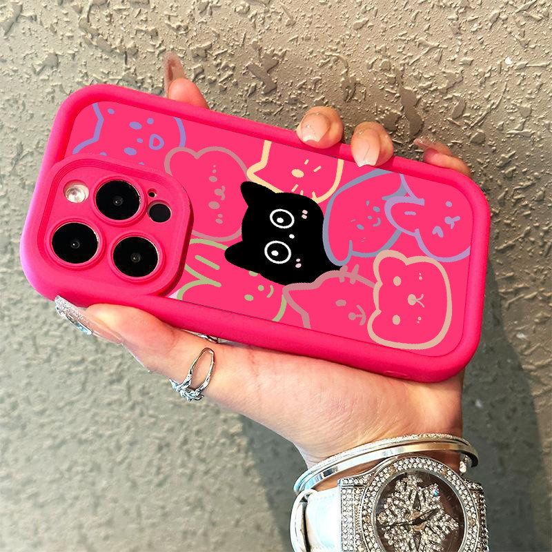 🔥ส่งจากไทย🔥เคส iphone 7P 8P 11 13 14 Pro Max กล้องป้องกันมิตรกับสิ่งแวดล้อมกันกระแทกดอก สัตว์ที่มีสีสัน