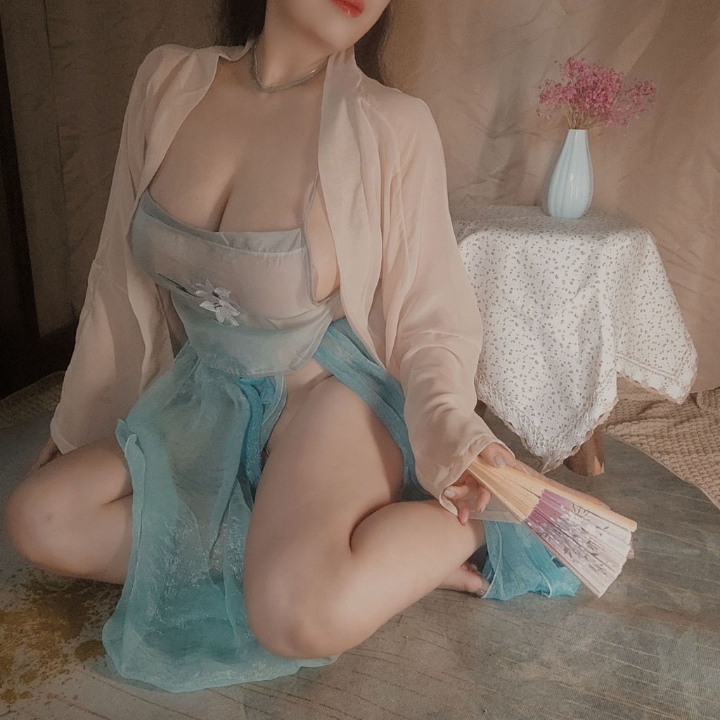 ชุดนอนสาวอวบ หลายแบบ รวมชุดคอสเพลย์ ชุดนอนไม่ได้นอน มากกว่า 100 กิโลกรัม SET0004