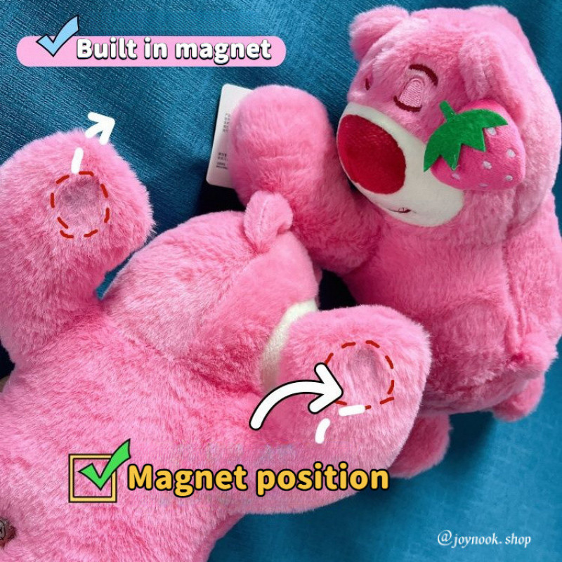 แม่เหล็กติดตู้เย็นหมีสตรอเบอร์รี่ แม่เหล็กติดตู้เย็นหมีเนย ของตกแต่งตู้เย็นน่ารัก