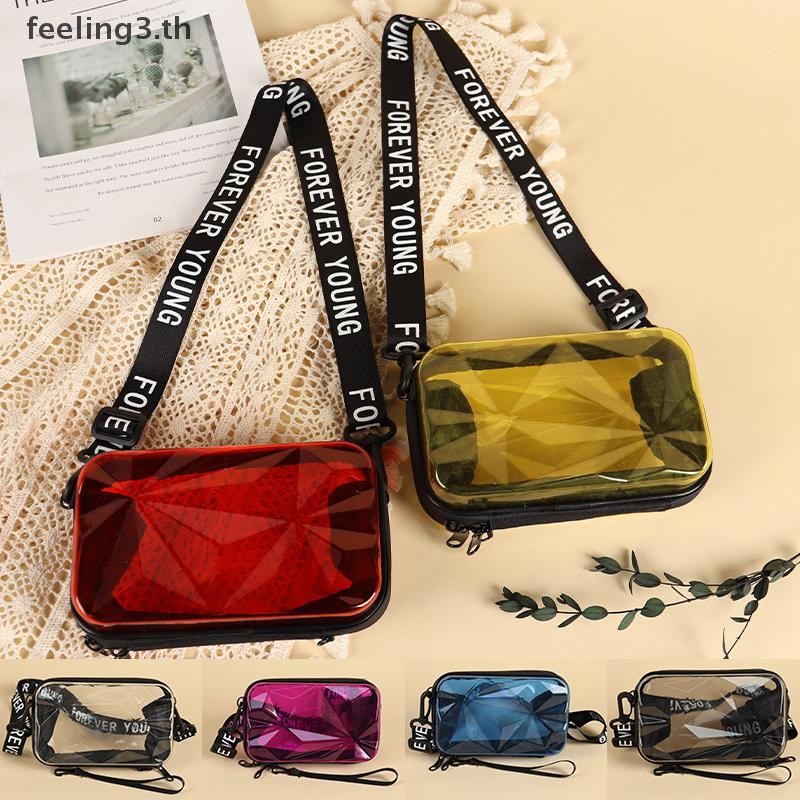 { Hair Fashion } Fashion Transparent Crossbody Bags Womens Bag Trend Totes Handbag Shoulder Bag Suitcase Purse Clutch Bag.