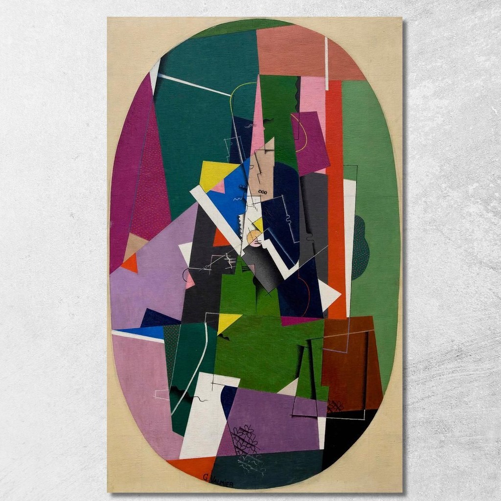 Fugue 2 Georges Valmier, gvl36 ภาพพิมพ์บนผ้าใบแคนวาส