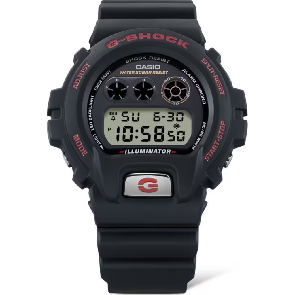 JDM FEB WATCH ★ นาฬิกาข้อมือผู้ชาย Casio Quartz กันน้ำ 200 เมตร สายเรซิน กระจกธรรมดา DW-6900TR-1JR 《