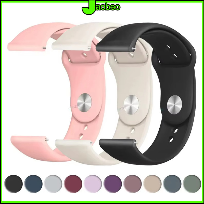 สายซิลิโคน 22 มม. 20 มม for Samsung Galaxy Watch FE 7 6/Huawei GT 6/Redmi Watch 5 Active/Amazfit bip 6/Garmin/Aolon
