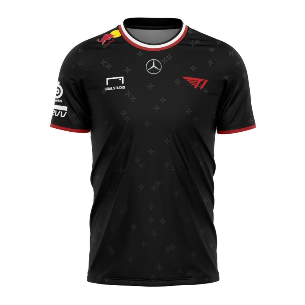 Lol 2025 T1 Uniform Jersey Men Esports Gaming Short Sleeve Tees