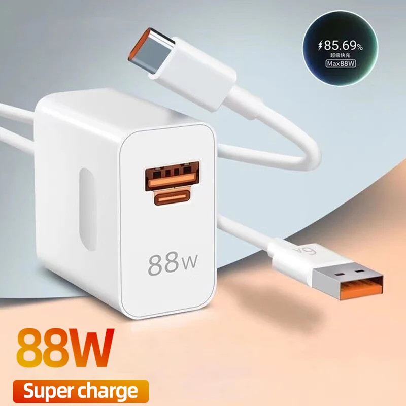 สําหรับ Huawei Universal Fast Charger Max 88W SuperCharge รองรับ PD QC Quick Charge สําหรับ Mate60 P