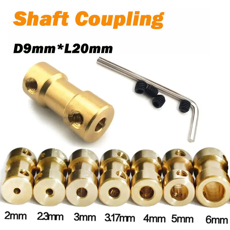 5 ชิ้นมอเตอร์เพลาข้อต่อ 2 มิลลิเมตร 2.3 มิลลิเมตร 3 มิลลิเมตร ~ 6 Coupler Connector แขนอะแดปเตอร์ทองเหลืองเกียร์ร่วมสําหรับ RC เรือรถเครื่องบิน
