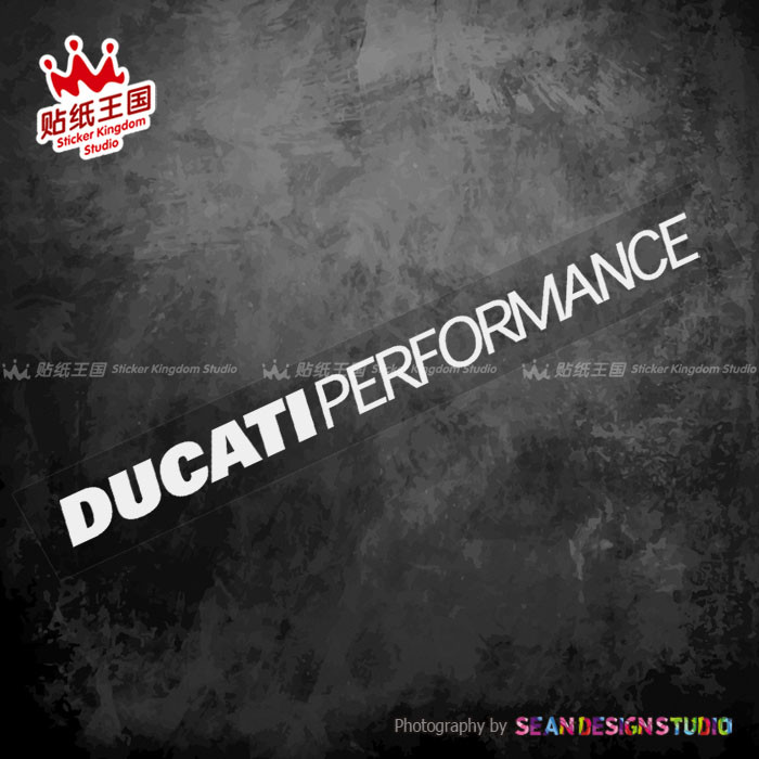 1 คู่สําหรับ Ducati Performance รถจักรยานยนต์มอเตอร์จักรยาน สติ๊กเกอร์สะท้อนแสง สติ๊กเกอร์กันน้ํา 09