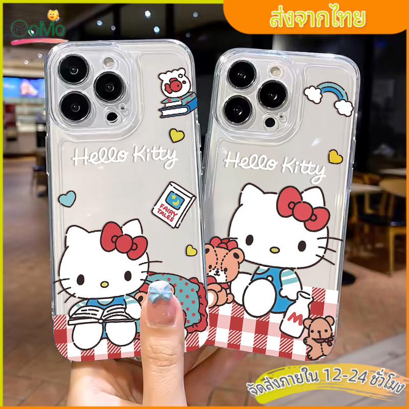 เคสไอโฟนคู่รัก catty น่ารัก แมวฮาโหลคิตี้ รุ่นใหม่ ins สำหรับiPhone11promax 15plus 16 14 13 12mini XR/XSMax 7 8 SE2020 ราคา ถูกที่สุด โปรบีเคเค