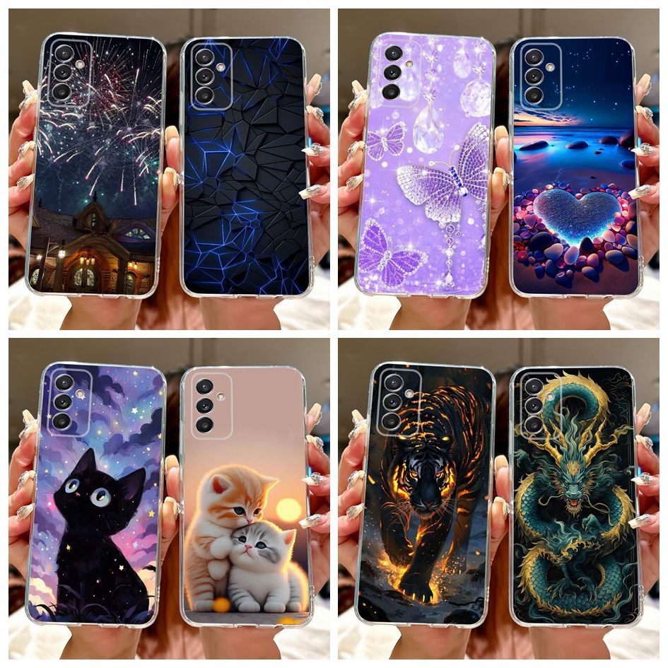 สําหรับ Samsung Galaxy Quantum 2 SM-A826S กรณี Cool Tiger Dragon Cat การ์ตูนซิลิโคน TPU ปกหลังสําหรั