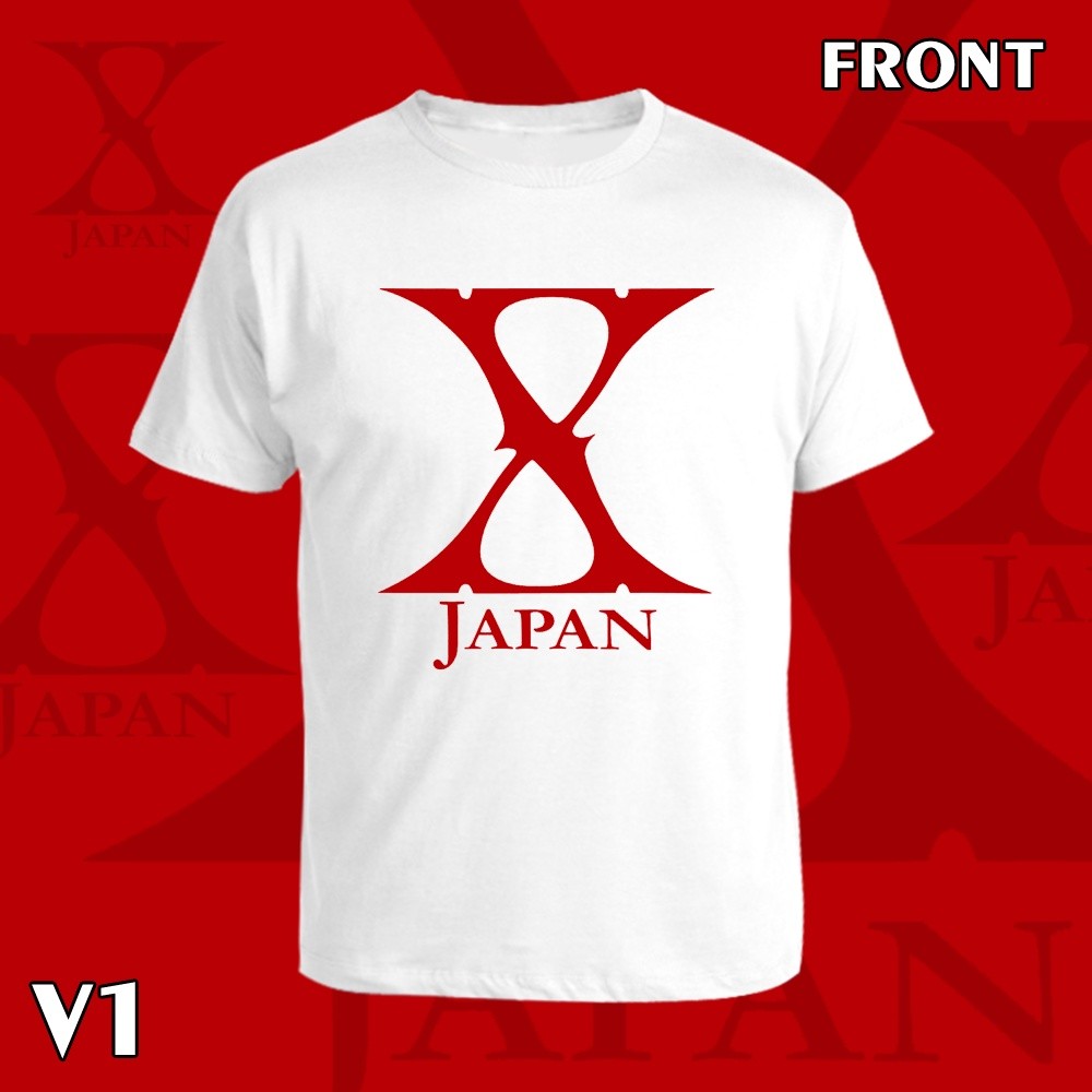 new [Csndice] เสื้อยืด คอกลม แขนสั้น X japan LOGO สกรีน Flex pu  ขอบสวย คมชัด ผ้า cotton 100%