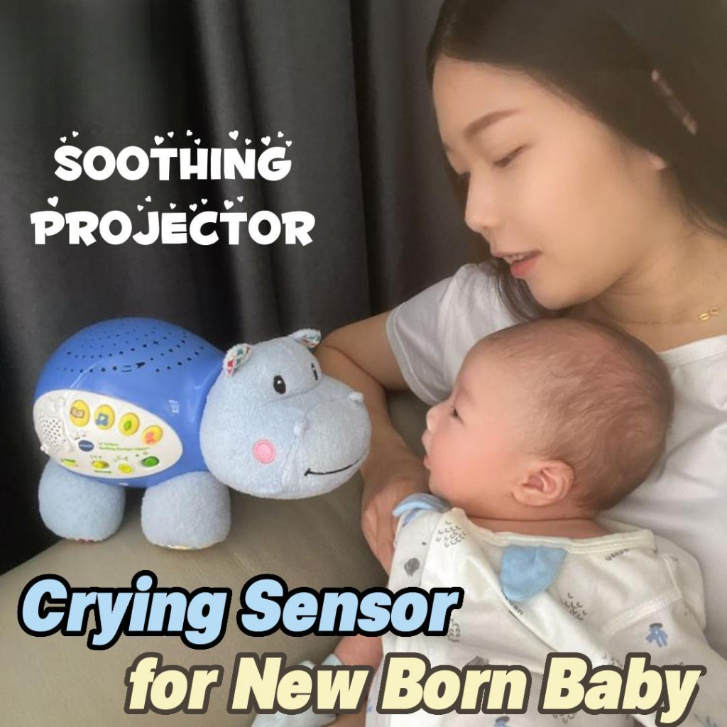 VTech โมบายของเล่น เสียงเพลง กล่อมนอน โปรเจคเตอร์ เซนเซอร์เสียงร้องไห้ ฮิปโป ของขวัญ 0 เดือน 3 6 9 เ