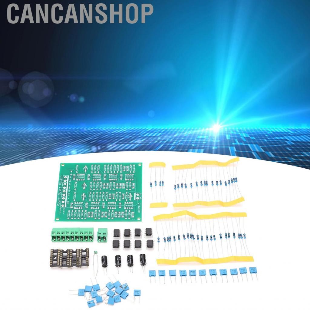 Cancanshop โมดูล preamplifier 3 ช่องสัญญาณ DC9-15V -24dB/OCT Pre-AMPLIFIER DIY KIT สำหรับ DIY Player