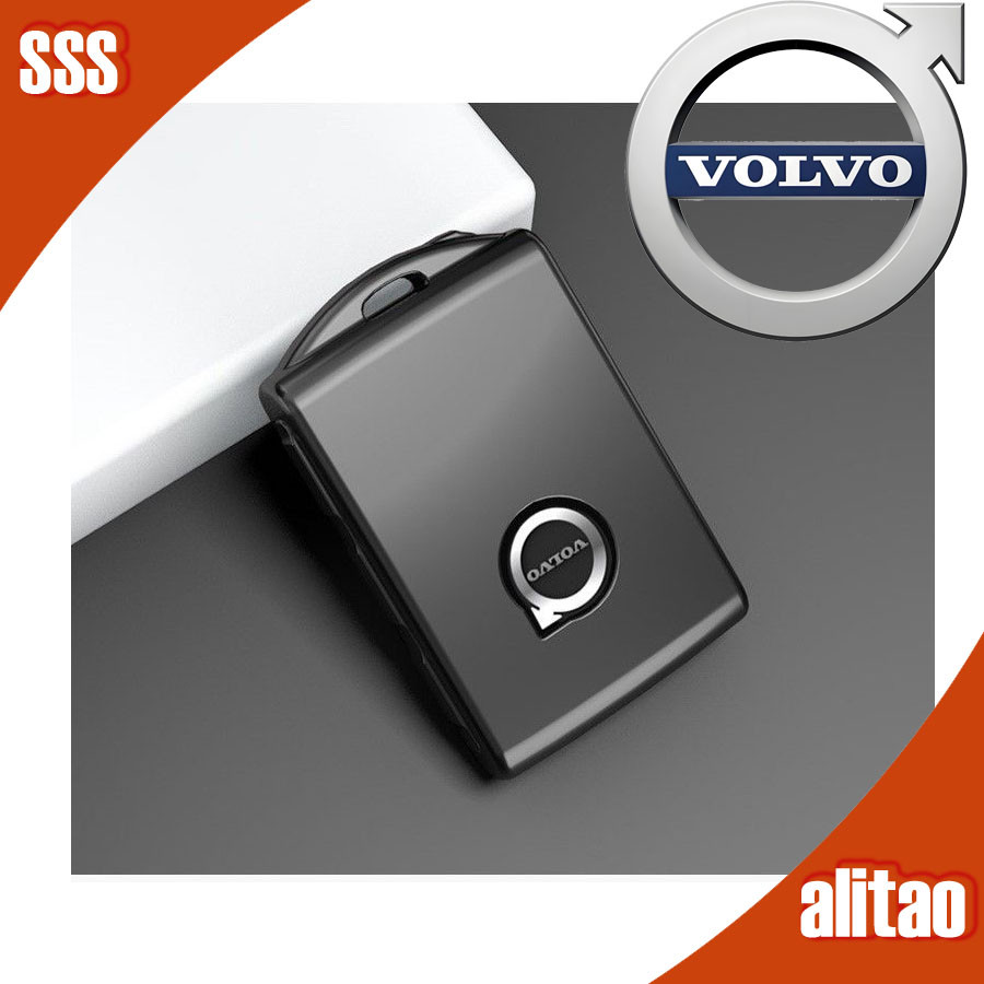 [พร้อม] เคสกุญแจโลโก้รถยนต์ VOLVO ที่เข้ากันได้กับ VOLVO V60 XC40 XC60 V60 940 S60 S80 XC90 ปกกุญแจ IFPE