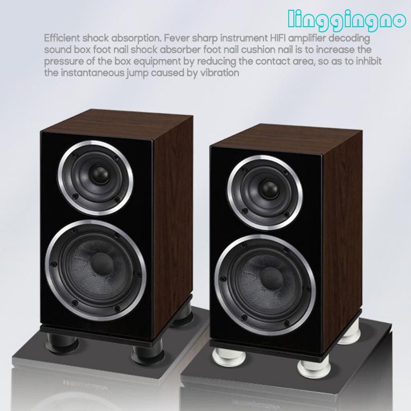 Rr Audiophile Solid All-อลูมิเนียม Hifi Shock-absorbing Foot Pad Professional เครื่องขยายเสียงเครื่องลําโพงขาตั้งกล้อง