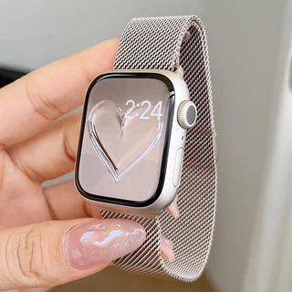 แหวนโลหะมิลาน for Iwatch Smartwatch Ultra 3 2 49mm SE Series 11 10 9 8 7 6 5 4 46 มม 45 มม 41 มม 40 มม 44 มม 42 มม 38 มม