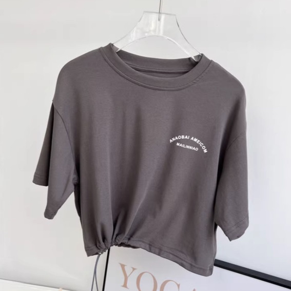 【YOGATRUTH】เสื้อยืดแขนสั้นลําลอง ยืดหยุ่น ทรงหลวม เหมาะกับการเล่นโยคะ เต้นรํา ฟิตเนส - รูปที่ 6