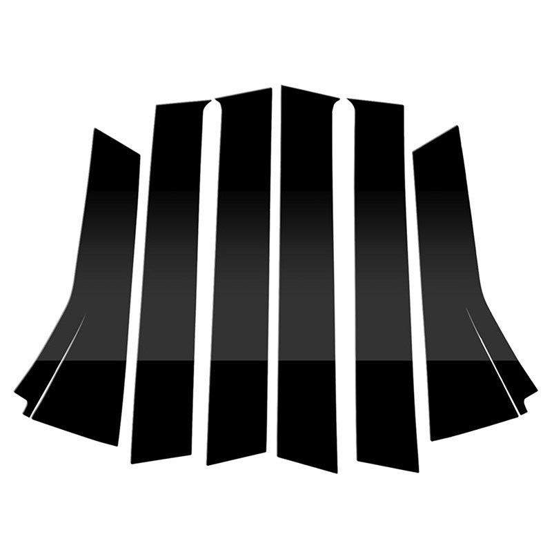 POSSBAY 6 ชิ้นสีดํารถประตูหน้าต่าง BC เสาโพสต์ฝาครอบสติกเกอร์ Trim สติกเกอร์ Moulding สติกเกอร์สําหรับ Honda Fit/Jazz 2014-2020 - รูปที่ 5