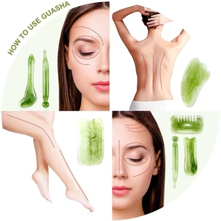 Gua Sha กัวซา หินนวดหน้า ที่นวดหน้า กวซานวดหน้า กวซา นวดหน้าเรียว เรซิ่นธรรมชาติ ช่วยลดบวม กระชับรูขุมขน ลดริ้วรอย