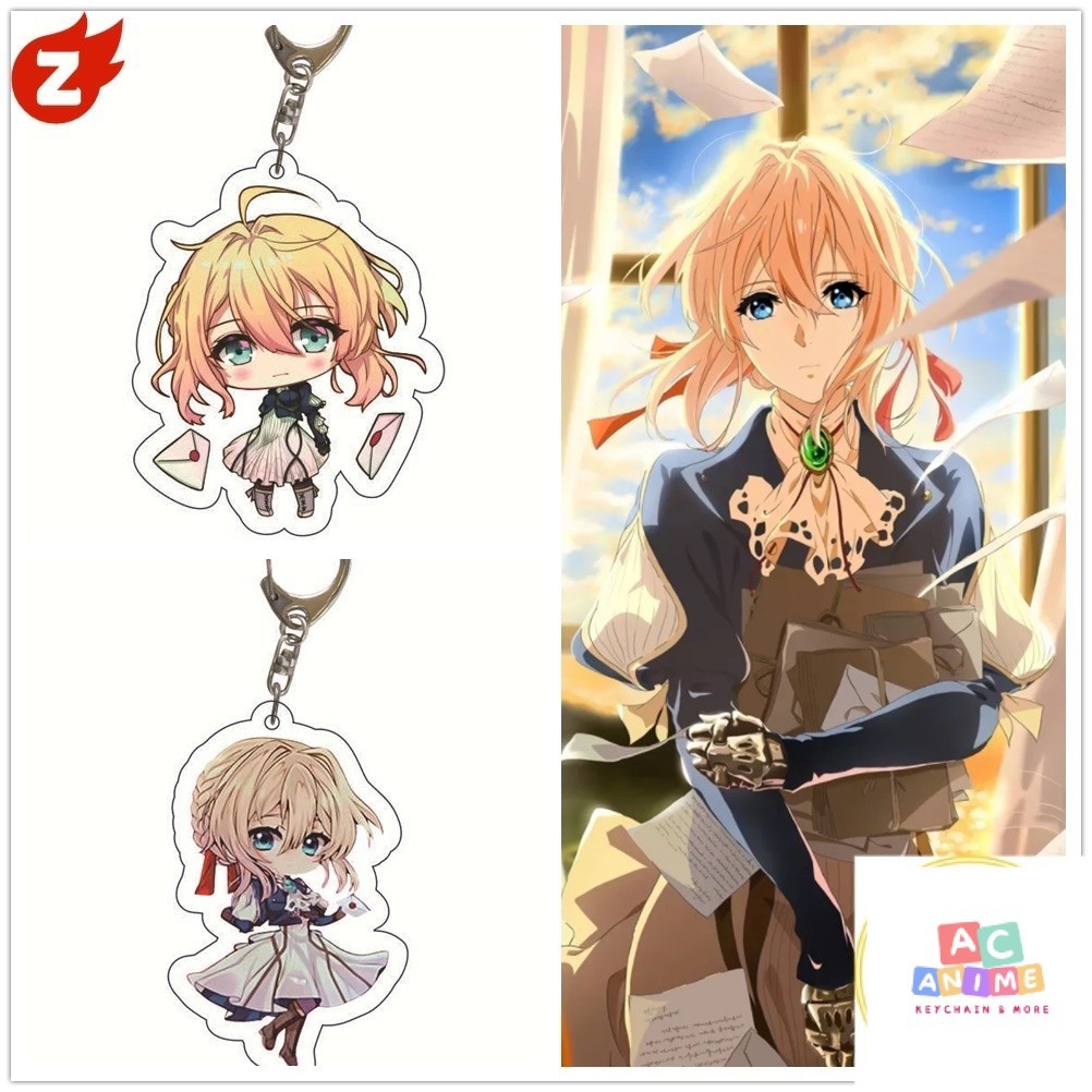 พวงกุญแจตัวละครอะคริลิค Violet Evergarden 1 ชิ้น