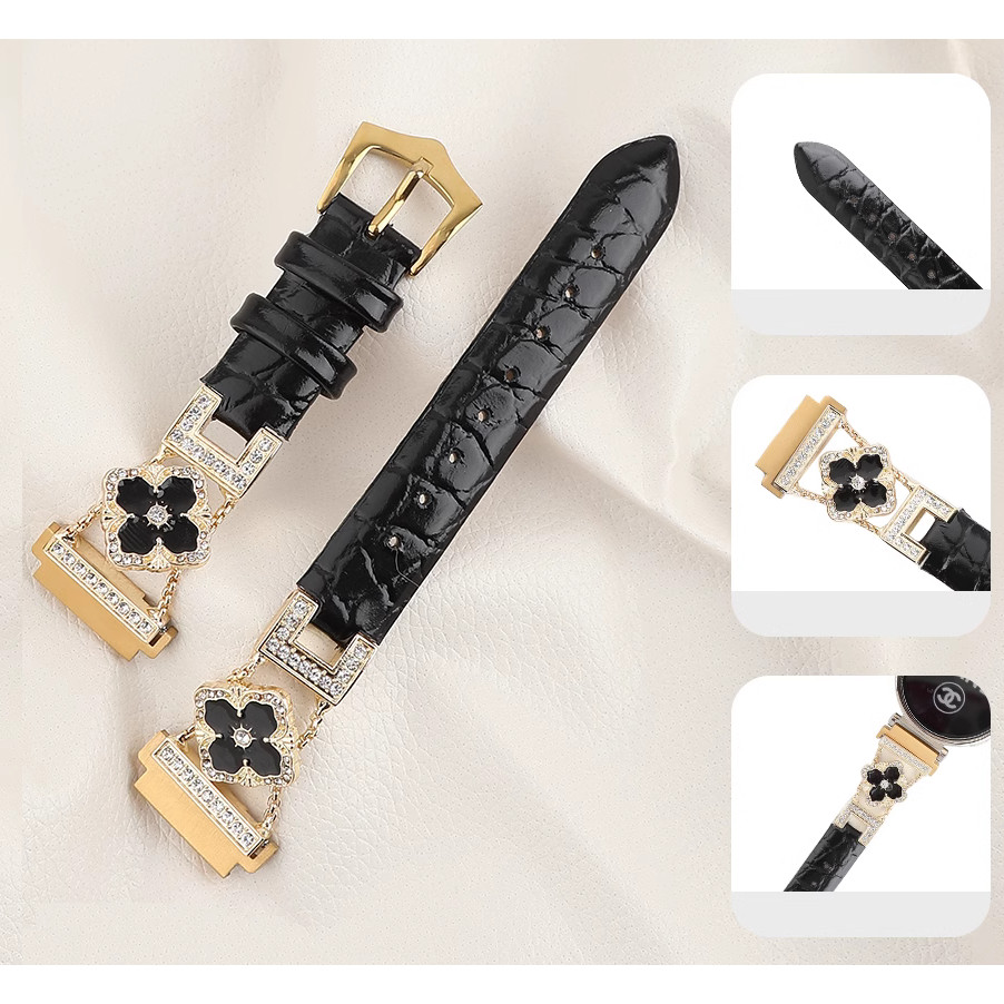 Luxury Clover Watch Strap Compatible For Huawei watch GT 6 สาย Huawei watch GT 5 Pro Strap huawei gt6 สาย huawei gt5 strap GT2/GT3/Huawei GT4 Strap Redmi watch 5 Lite สาย Redmi watch 5 Active Strap / Amazfit bip 5 pro /GTS3/gts2 / Amazfit GTR 4 สาย ราคา ถูกที่สุด ดีลบีเคเค แกลเลอรีภาพที่ 9