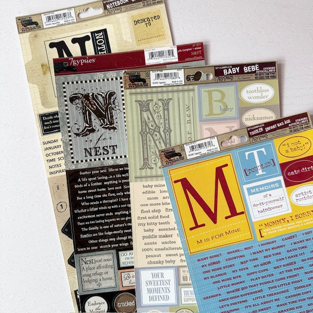 7Gypsies 97% Complete Journaling Stickers - ML (Journals, อัลบั้ม)