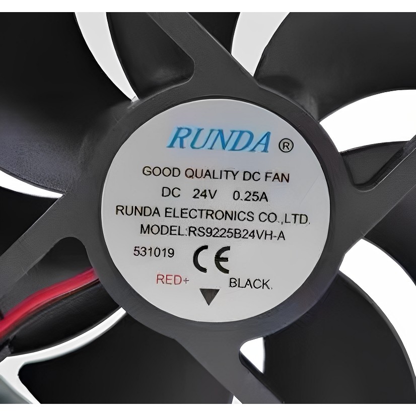 R RUNDA RUNDA RS9225B24VH-A 24V 0.25A 9025 เครื่องเชื่อมไฟฟ้าตู้พัดลมระบายความร้อนเงียบ
