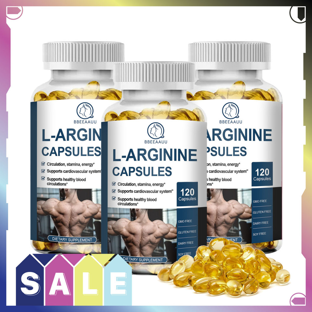 Bbeeaauu L-Arginine Capsules รองรับการผลิตพลังงานและรักษาการทำงานของหลอดเลือด แคปซูลแอล-อาร์จินีน