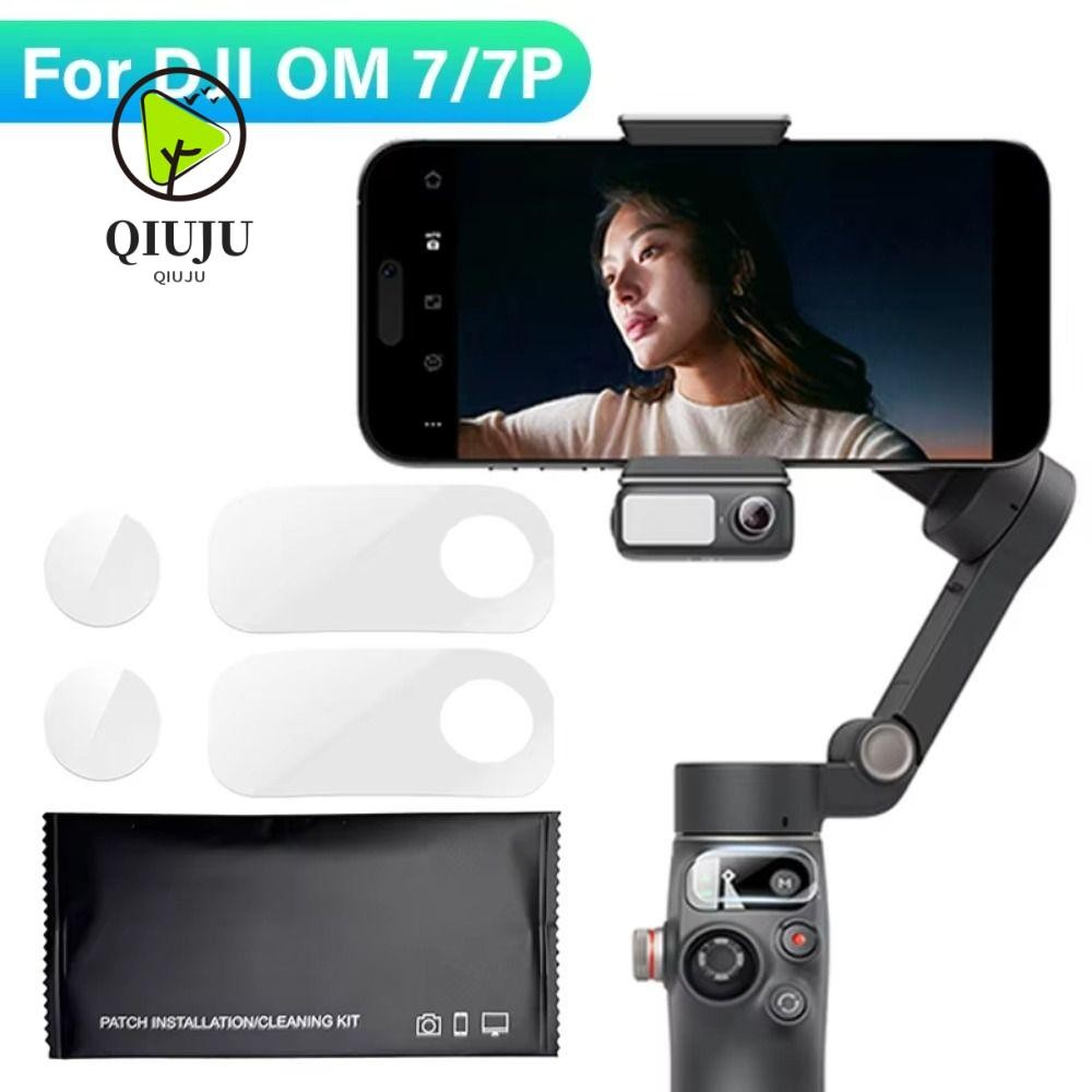 Qiju 2 ชุดฟิล์มป้องกัน, Nano Anti-scratch เลนส์ Protector,กันฝุ่นมือถือ Gimbal Stabilizer อุปกรณ์เสริมฟิล์มหน้าจอสําหรับ DJI OSMO Mobile 7/7P