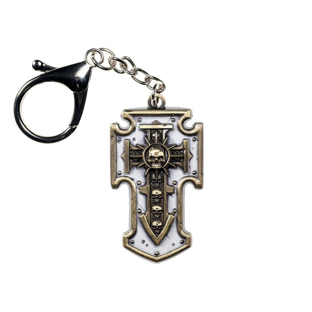 พวงกุญแจ Warhammer 40K Storm Shield ของแท้ เครื่องประดับเท่ห์ๆ ของขวัญวันเกิด ให้แฟนพันธุ์แท้