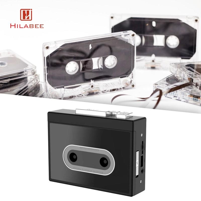 [hilabee] เครื่องเล่นเทปคาสเซ็ต USB2.0 Fat32 DC 5V ใช้งานง่ายบันทึกด้วยตนเองทนทานสเตอริโอเต็มรูปแบบ